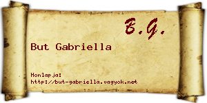 But Gabriella névjegykártya