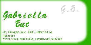 gabriella but business card